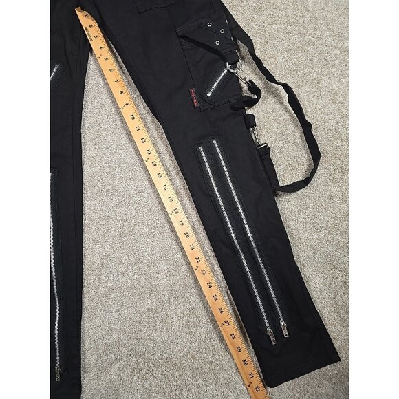 Vintage Y2K Tripp NYC Pants Zippers Pockets Goth Rock Punk Rare Men's Size 32 - Picture 2 of 13